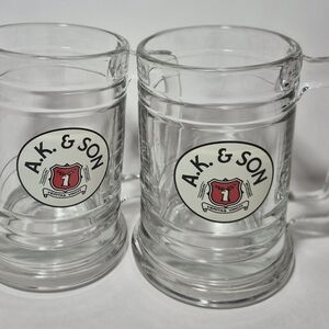 A.K. & Son Beer Mugs With Deer Head Logo